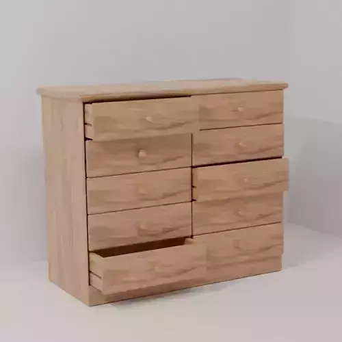 Cabinet wooden chest of drawers