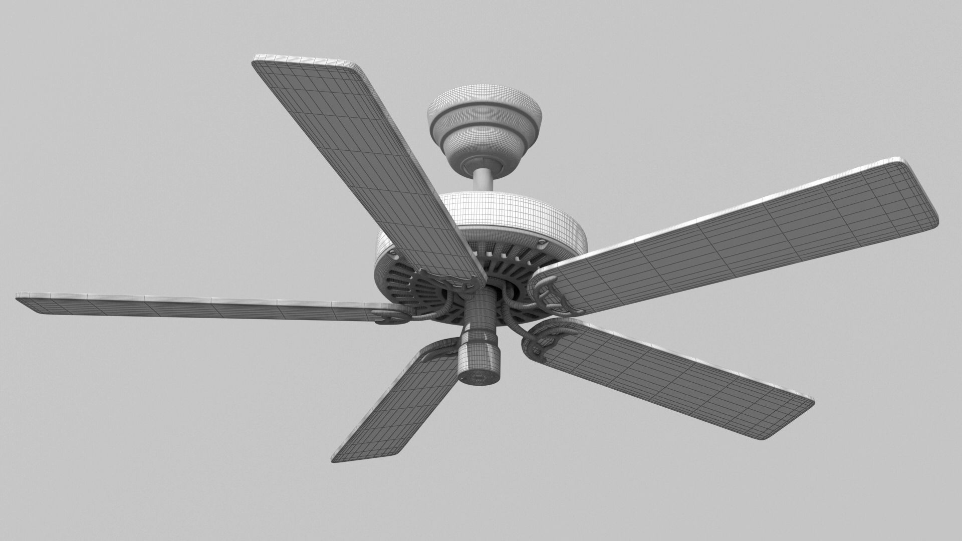  Classic Fan 3d Model 3D model_3