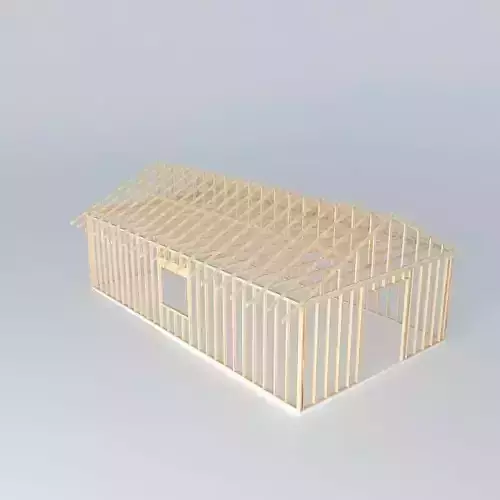 Framed House Free 3D model