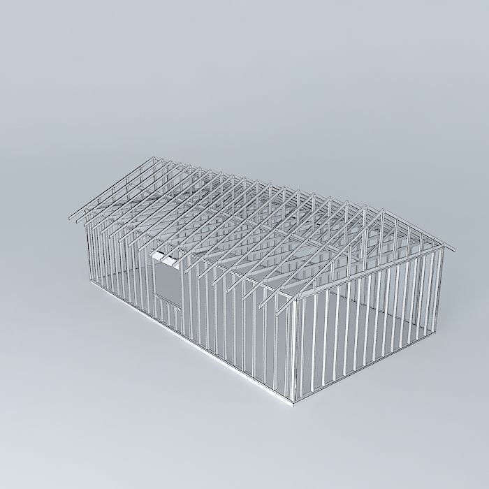 Framed House Free 3D model_4