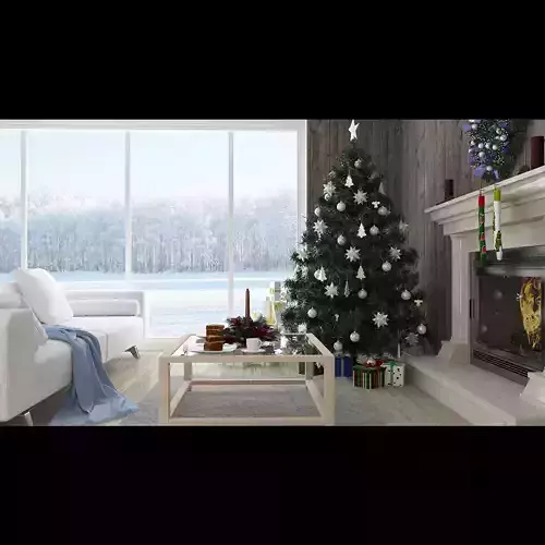 Christmas Room for C4d