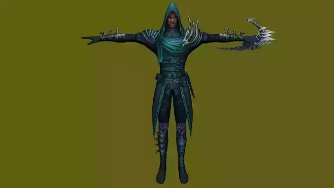 Poison Archer - 3D Warrior Character