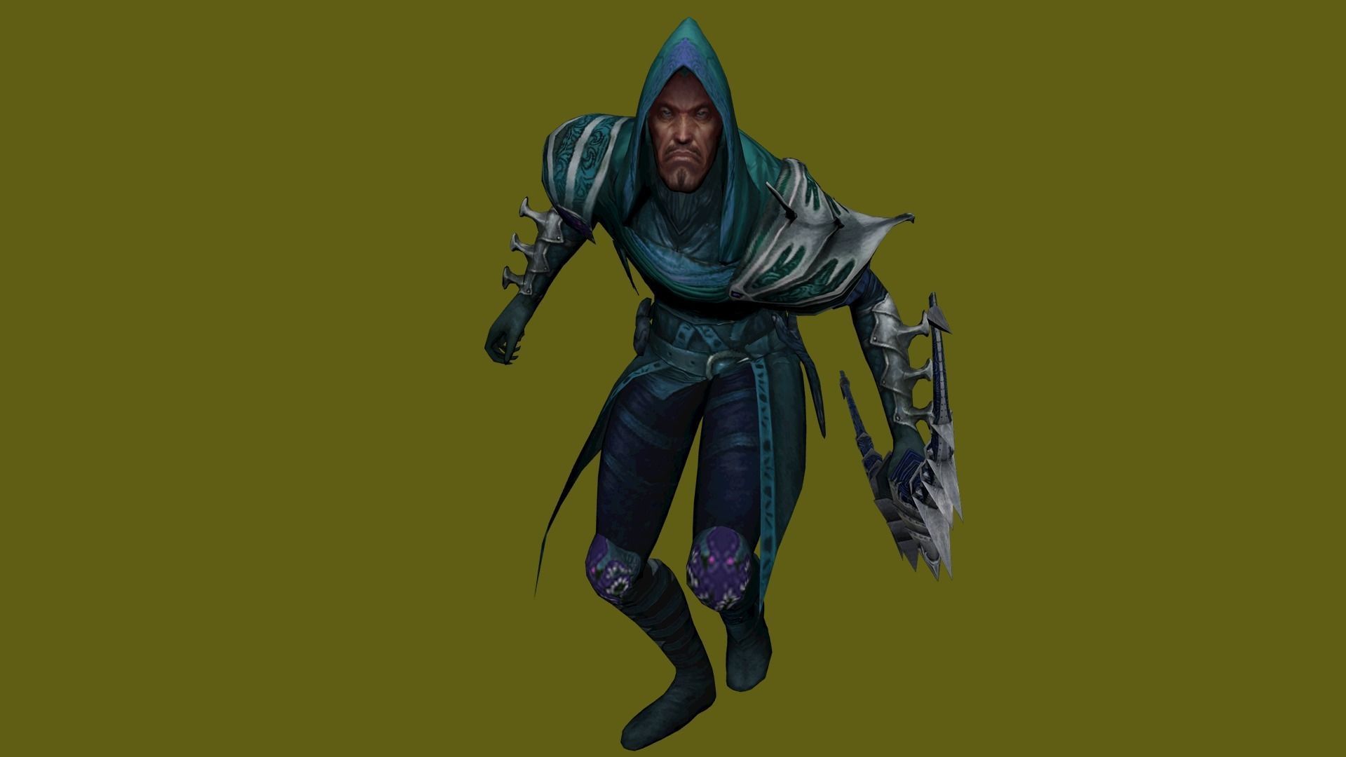 Poison Archer - 3D Warrior Character Low-poly 3D model_4