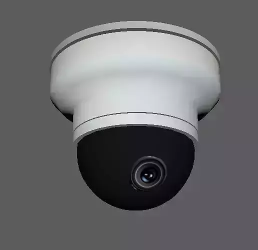 Dome Security Camera low poly 