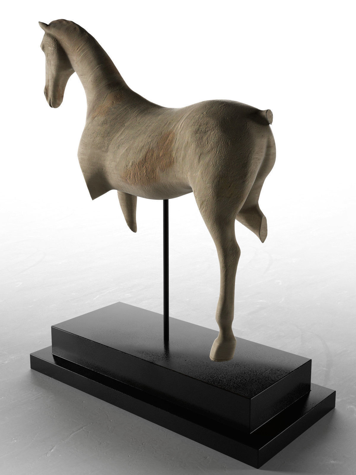 Kisber Cavalry Horse Fragment 3D model_3