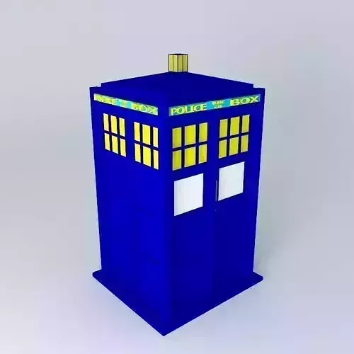 New Improved Matt Smith's TARDIS Free 3D model