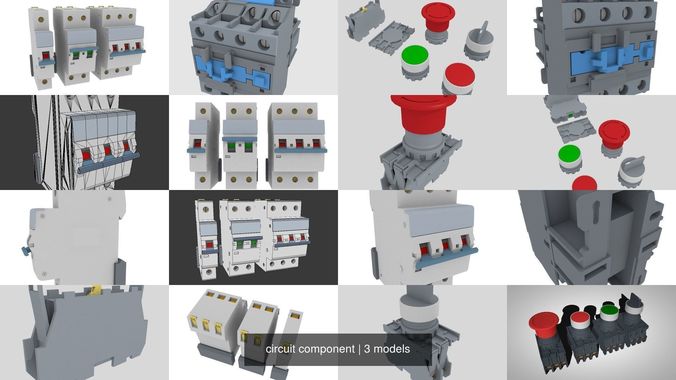 circuit component 3D Model Collection