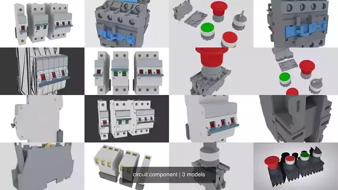 circuit component 3D Model Collection