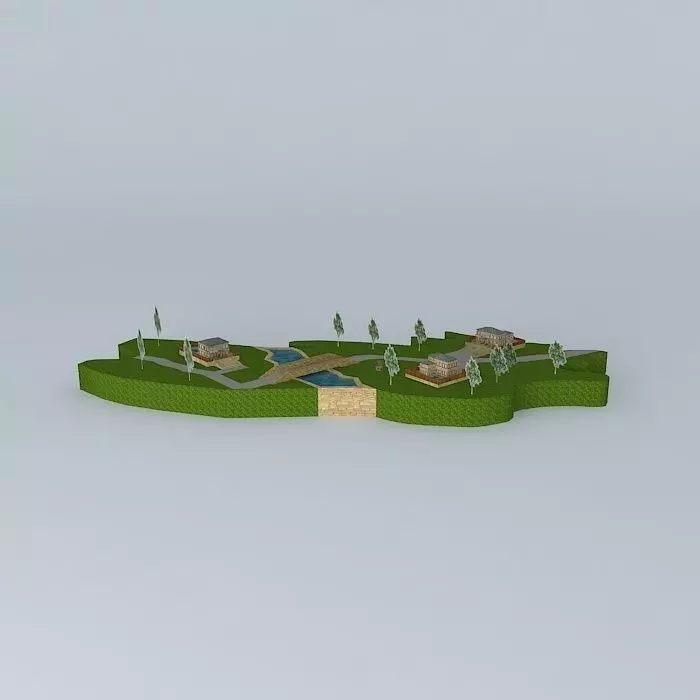 The Land Resort Free 3D model