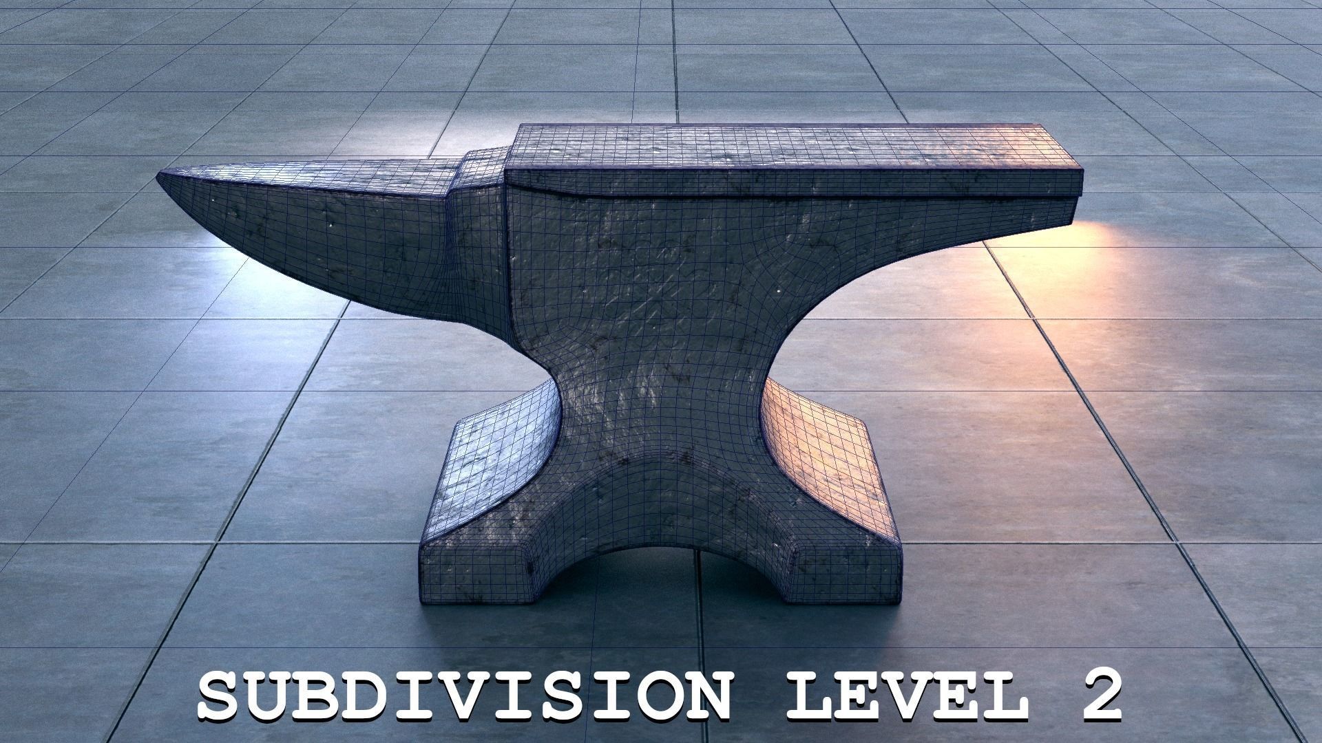The Iron Anvil - PBR 4K Textures - UDIM Low-poly 3D model_1