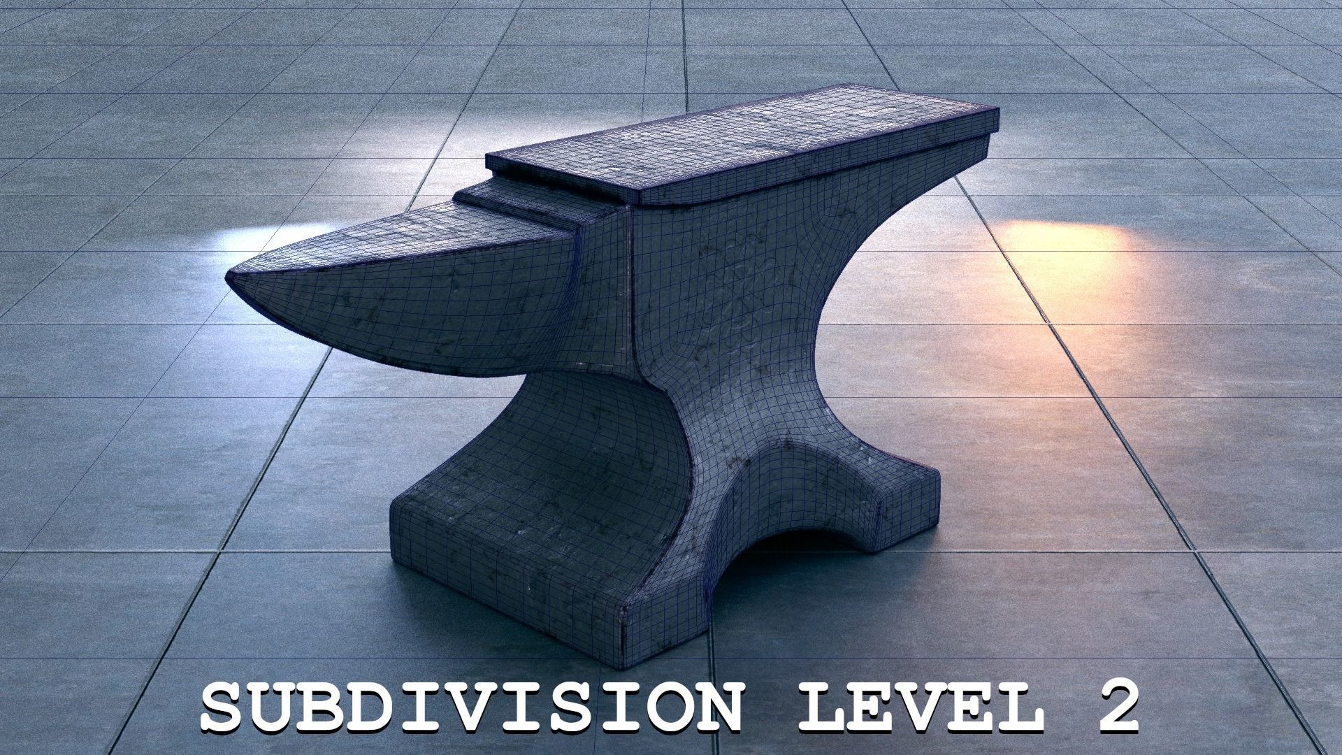 The Iron Anvil - PBR 4K Textures - UDIM Low-poly 3D model_2