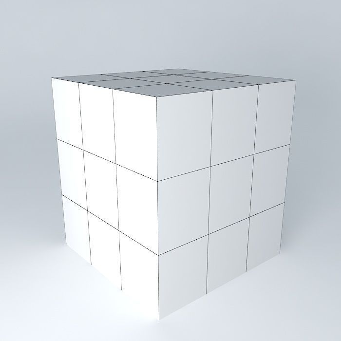 The Rubix Cube Free 3D model_3