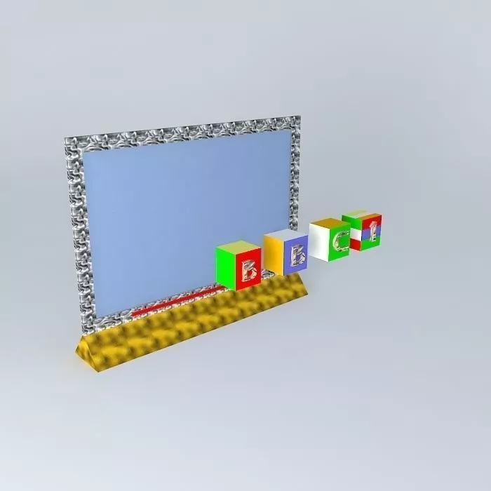 BBC 1 Retro Logo Ident Free 3D model