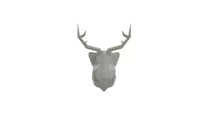 Low Poly Deer head