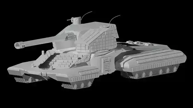 Sci-Fi EMC-Tank 3D model