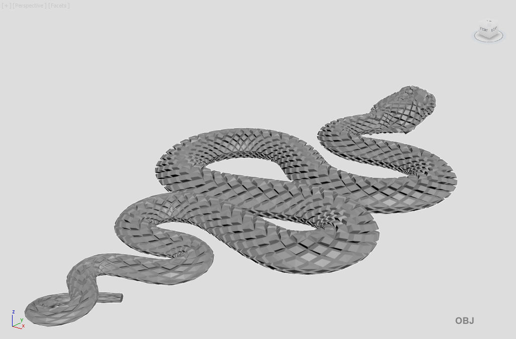 Snake 3D model_4