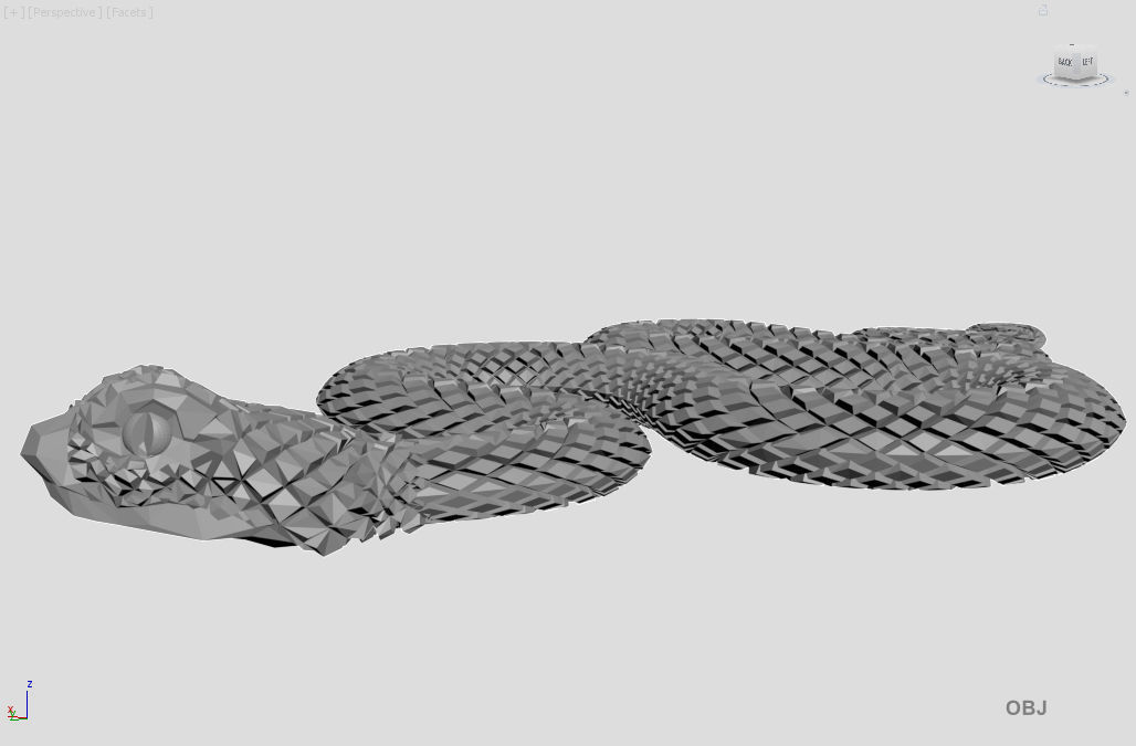 Snake 3D model_3