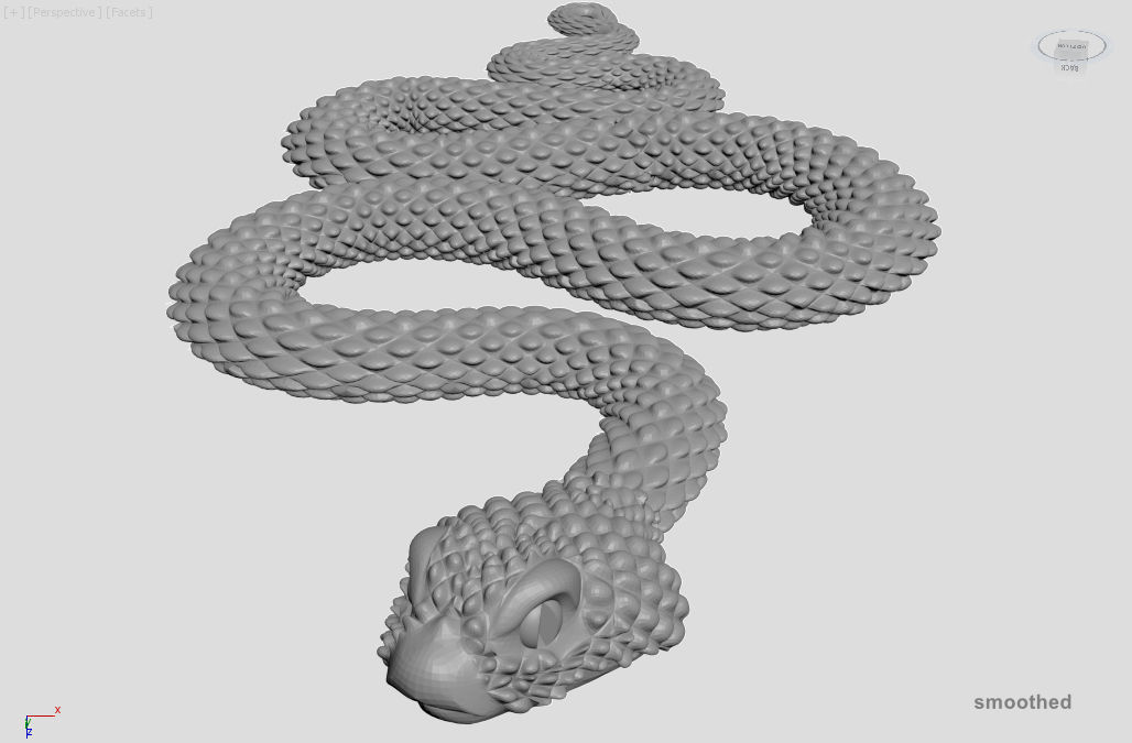 Snake 3D model_2