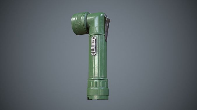 Flashlight Angle Low-poly 3D model
