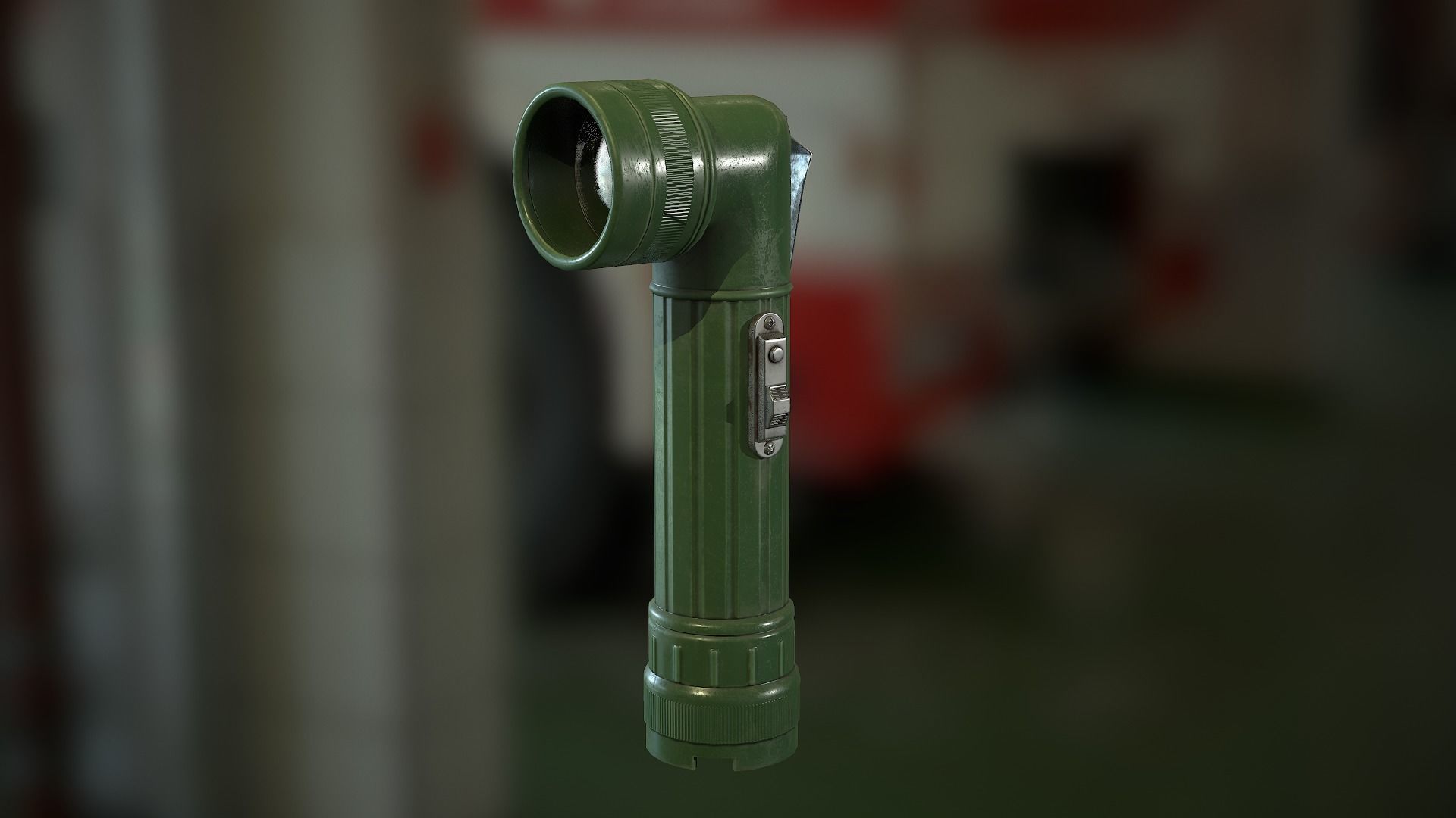 Flashlight Angle Low-poly 3D model_15
