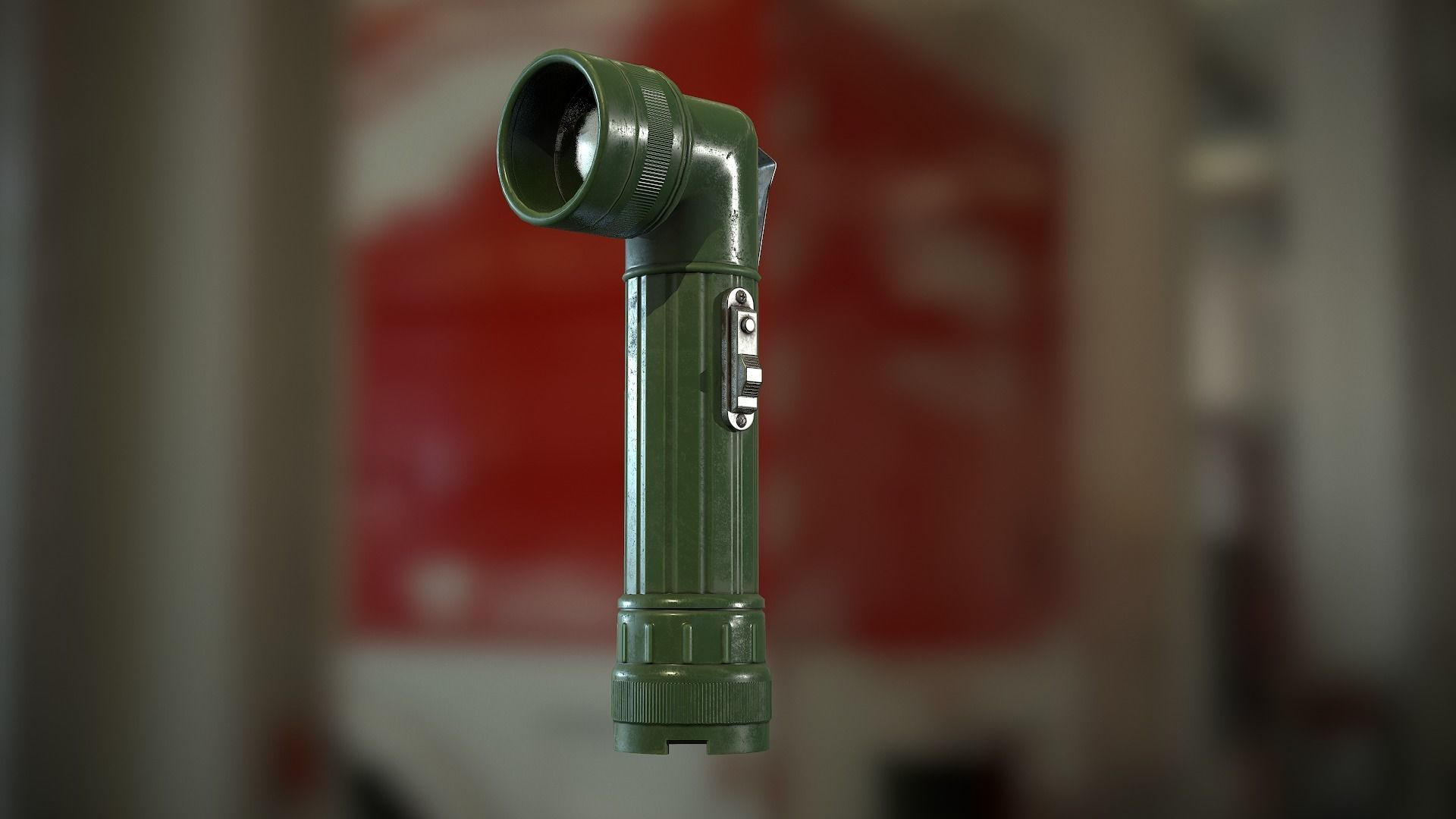 Flashlight Angle Low-poly 3D model_16