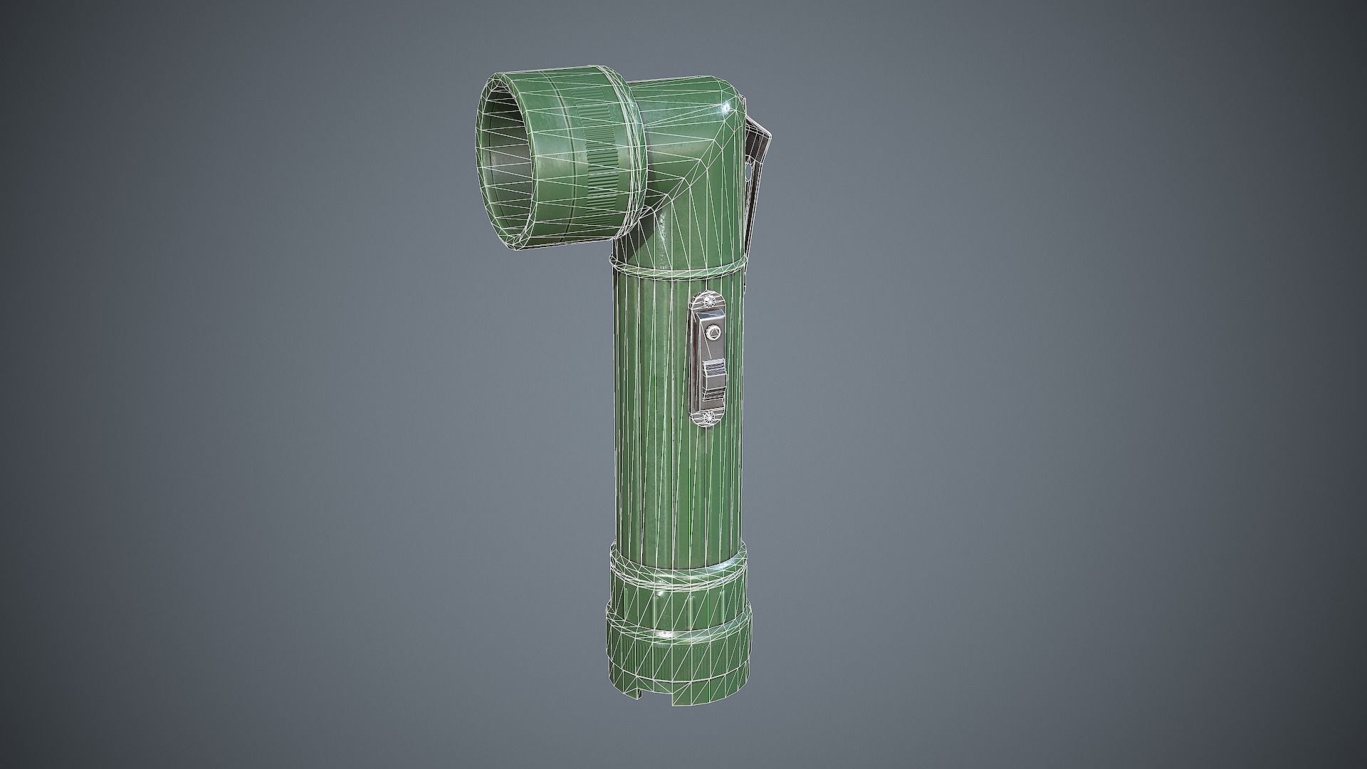 Flashlight Angle Low-poly 3D model_12