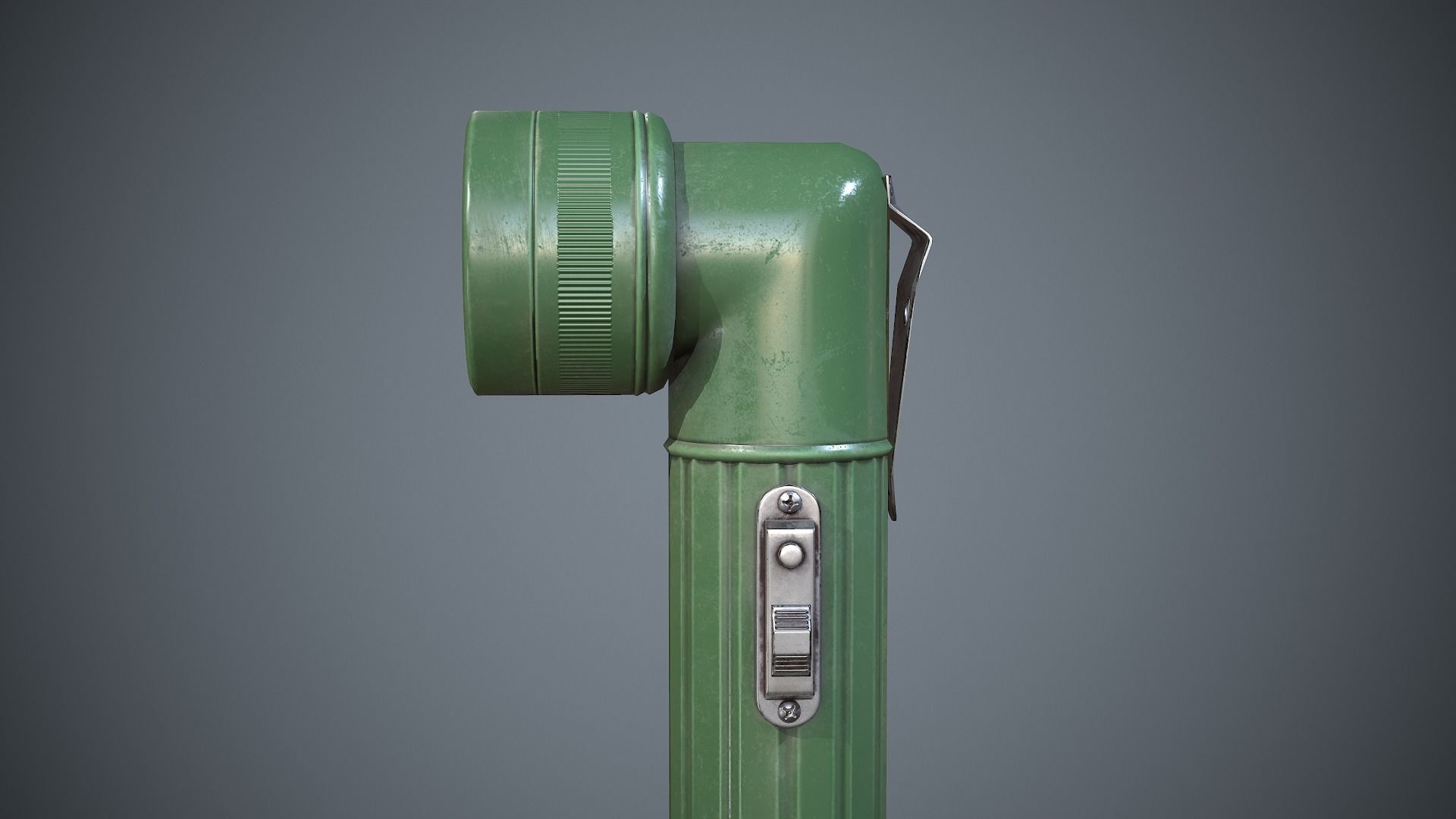 Flashlight Angle Low-poly 3D model_13