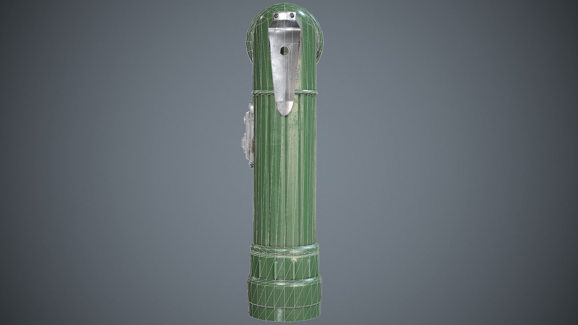 Flashlight Angle Low-poly 3D model_7