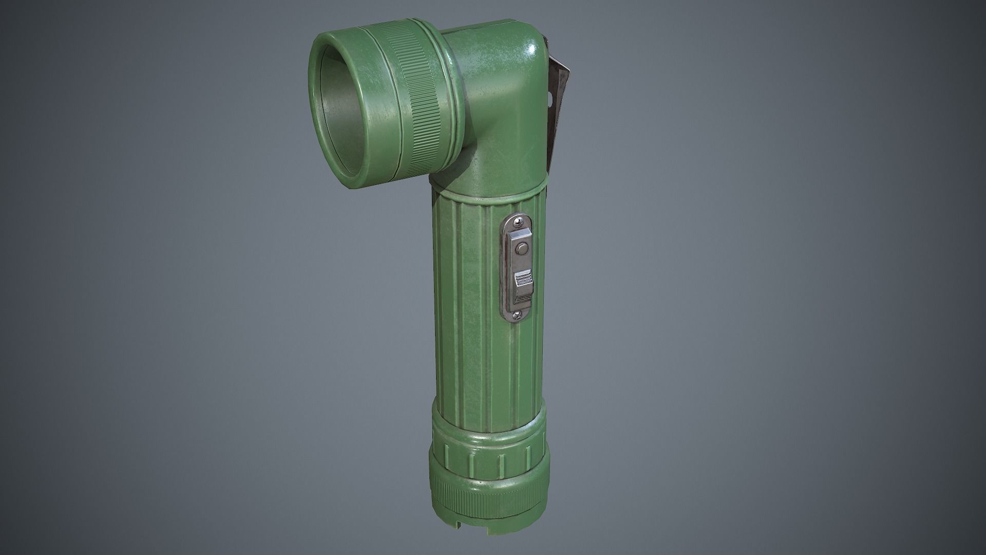 Flashlight Angle Low-poly 3D model_11