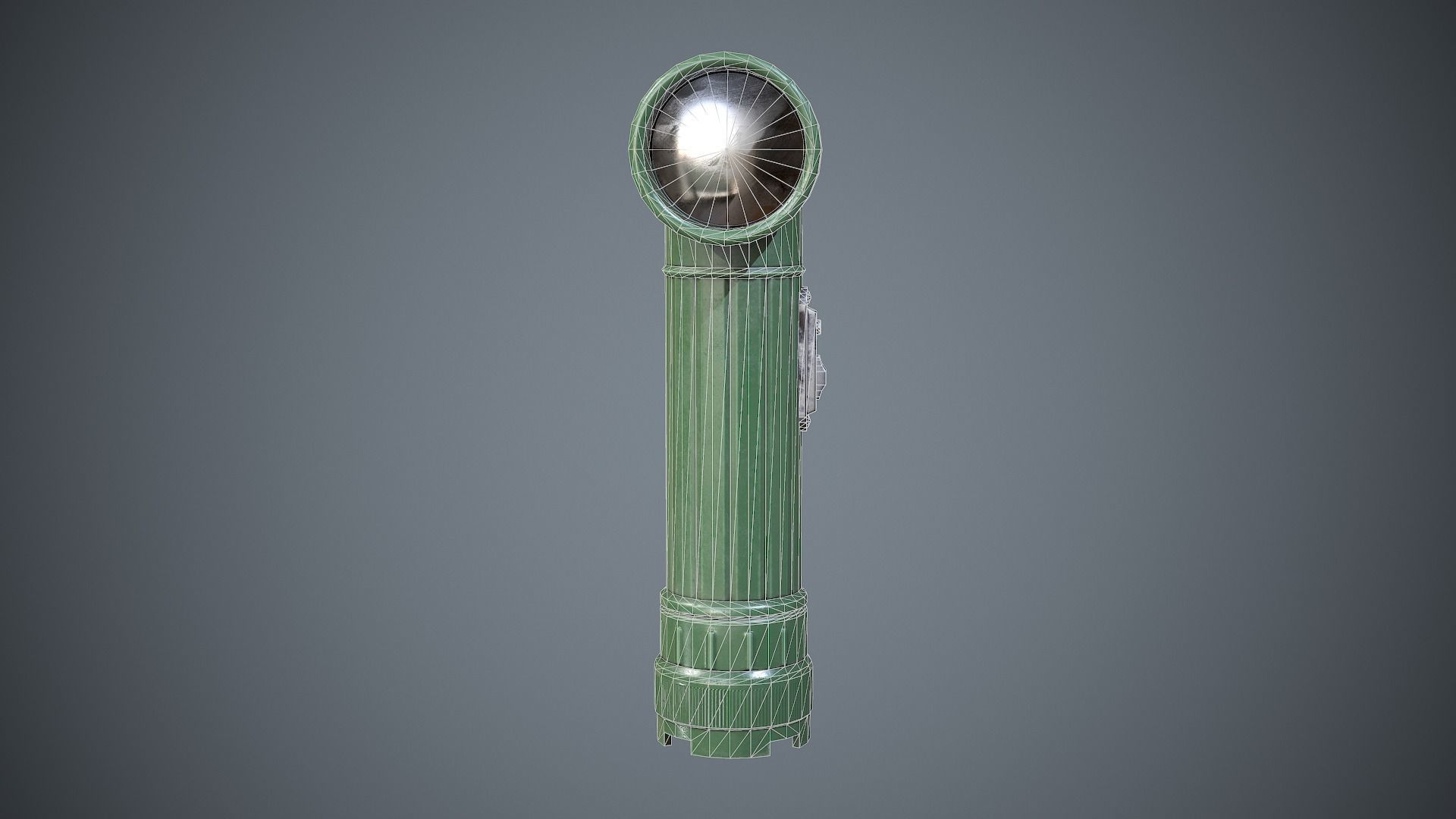 Flashlight Angle Low-poly 3D model_10