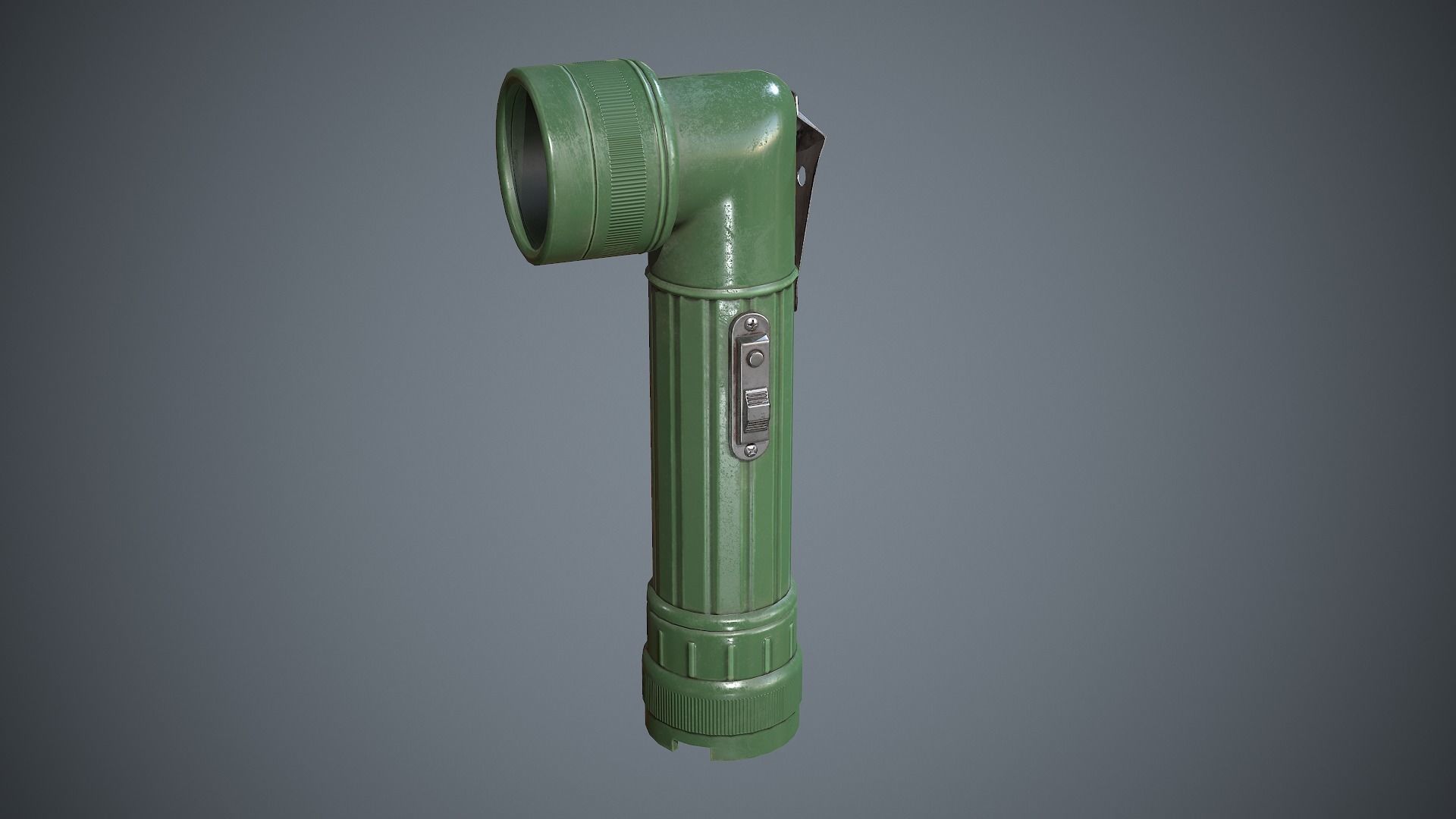 Flashlight Angle Low-poly 3D model_4