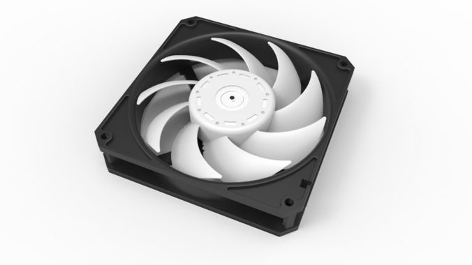 Scythe Gentle Typhoon 120mm Fan 3D model