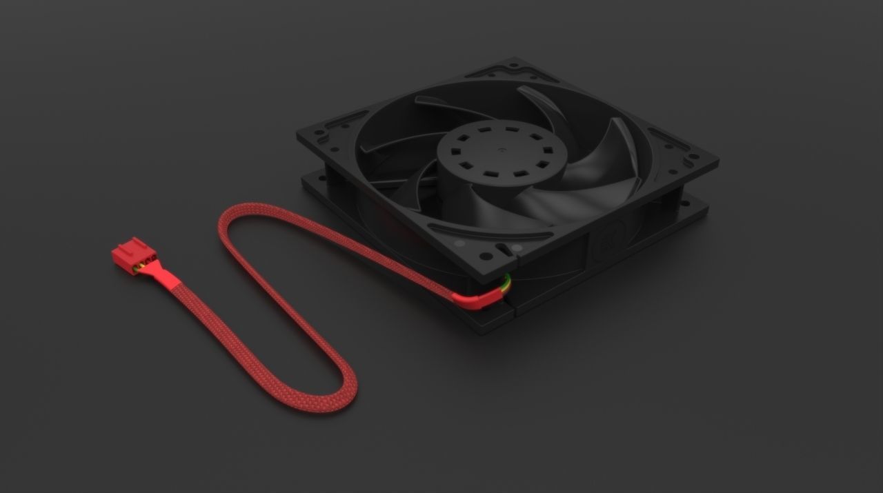 EK Vardar 120mm PC Fan 3D model_6