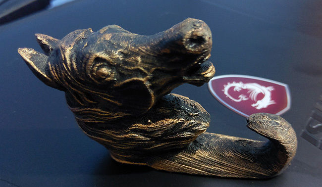 horse head wall hook 3D print model_2