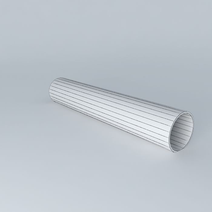 Glass Cylinder Tunnel Free 3D model_4