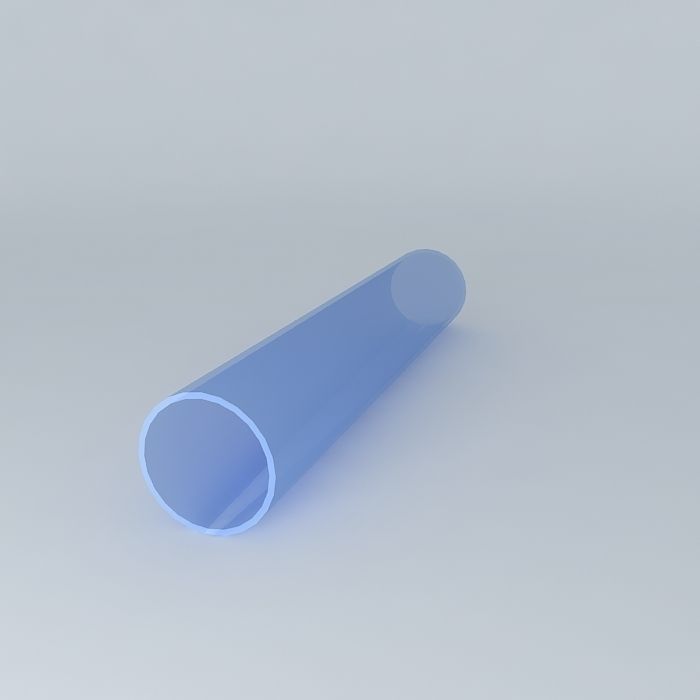 Glass Cylinder Tunnel Free 3D model_1