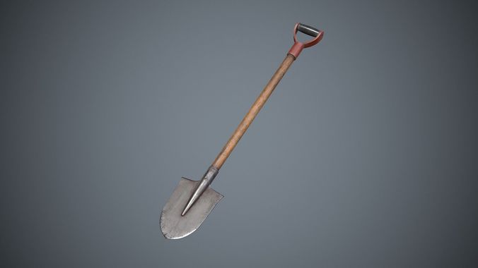 Shovel Low-poly 3D model