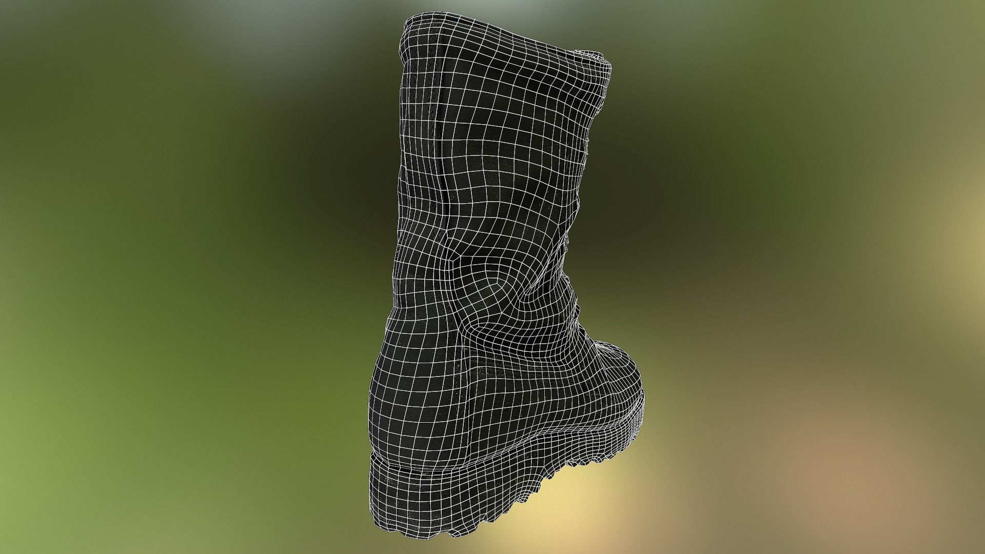 Military boot - 3 colors - low poly 3D Model Collection_22