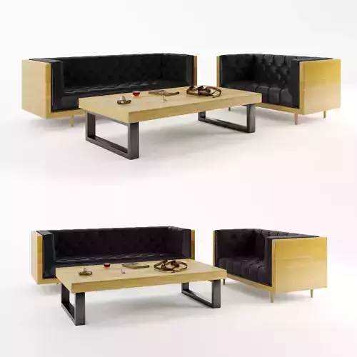 Mid Century Danish Modern Tufted