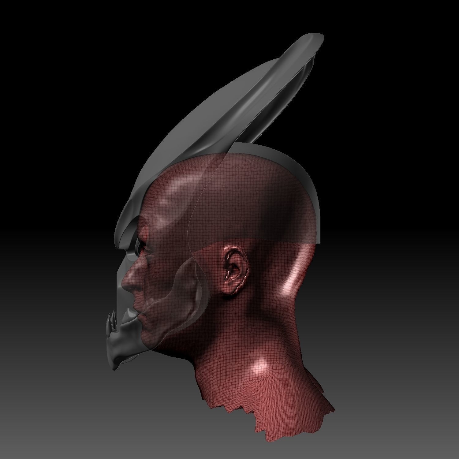 Berserker Predator Wearable Mask 3D Printable Model 3D print model_3