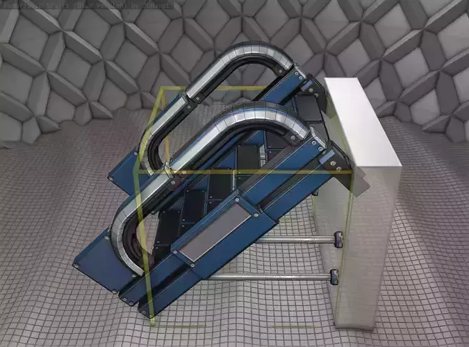 Sci-Fi Stairs - 1 - Blue Version 