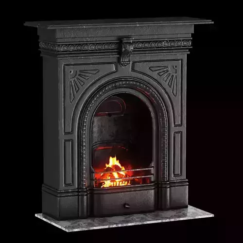  Victorian Cast Iron Fireplace
