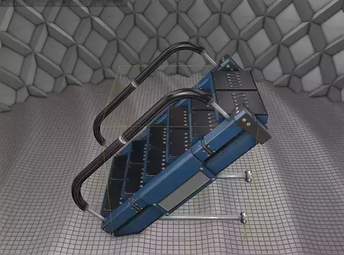 Sci-Fi Stairs - 5 - Blue Version 