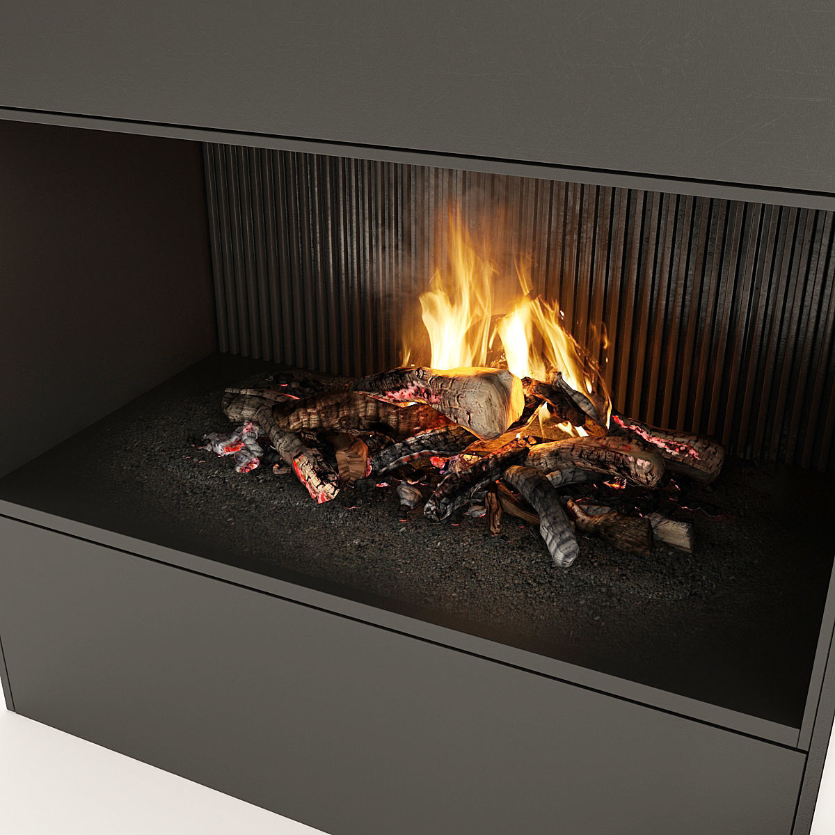  Fireplace Modern 35 3D model_4