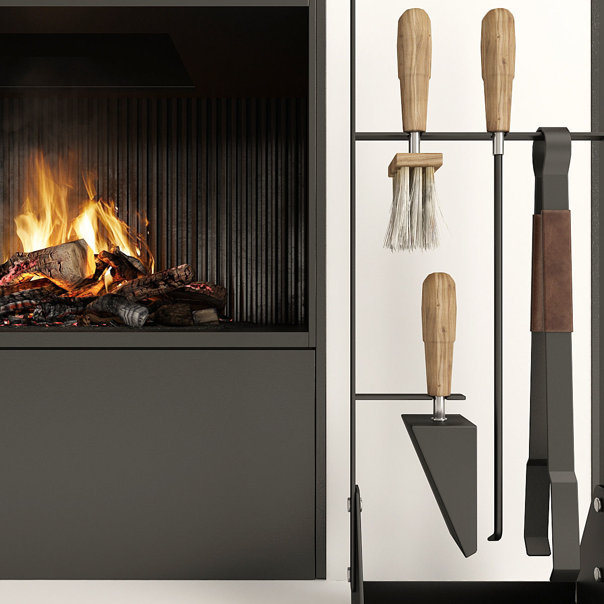  Fireplace Modern 35 3D model_5