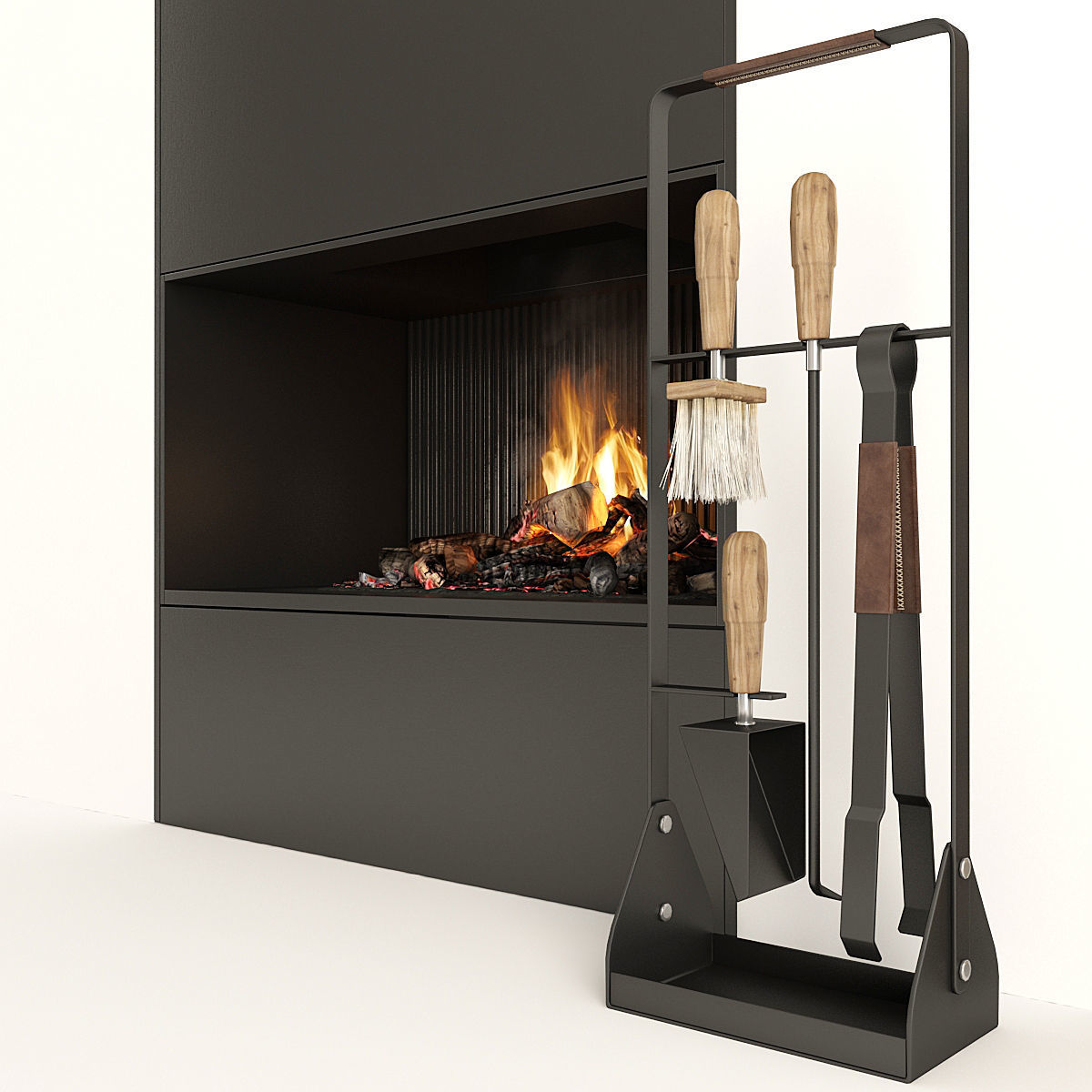  Fireplace Modern 35 3D model_6
