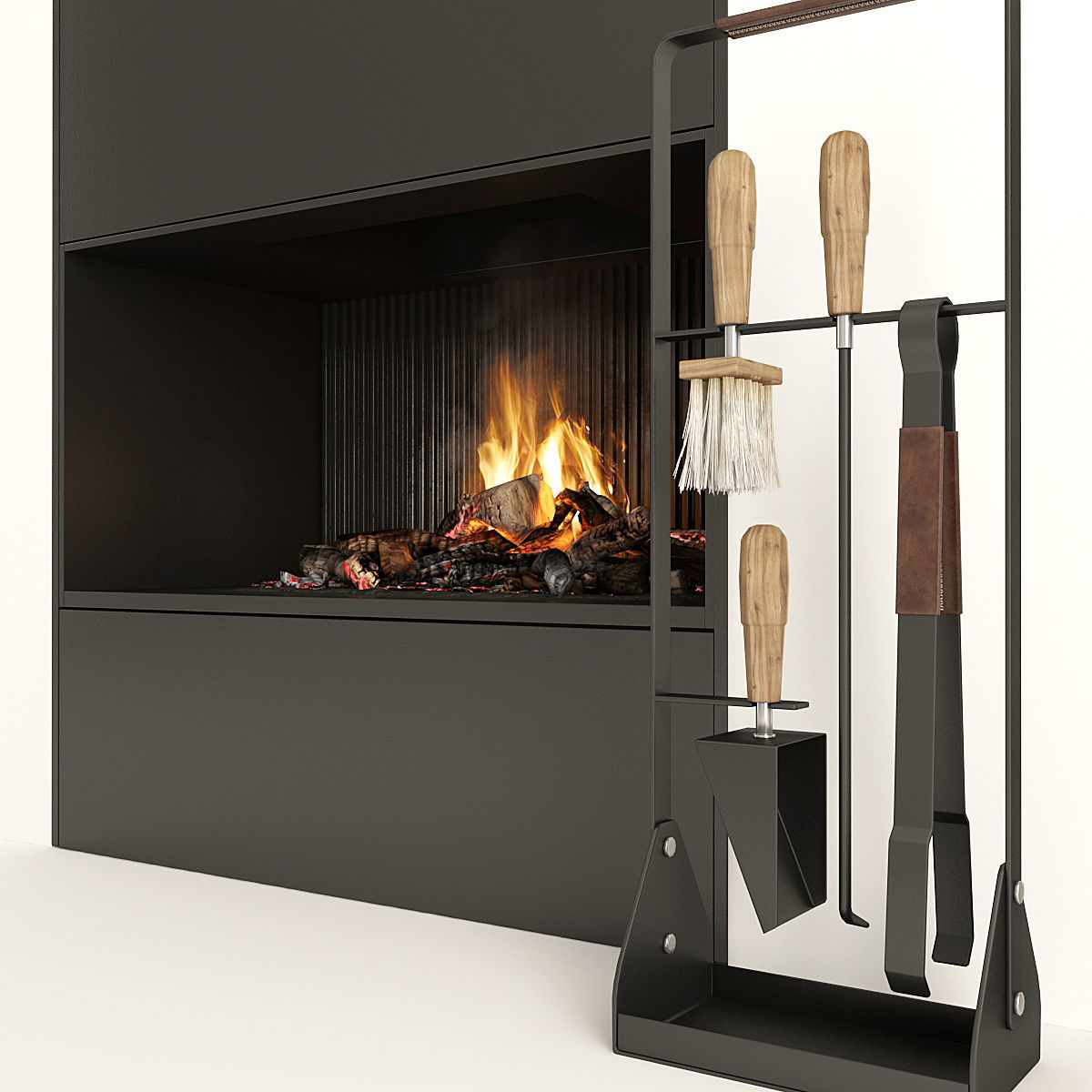  Fireplace Modern 35 3D model_8