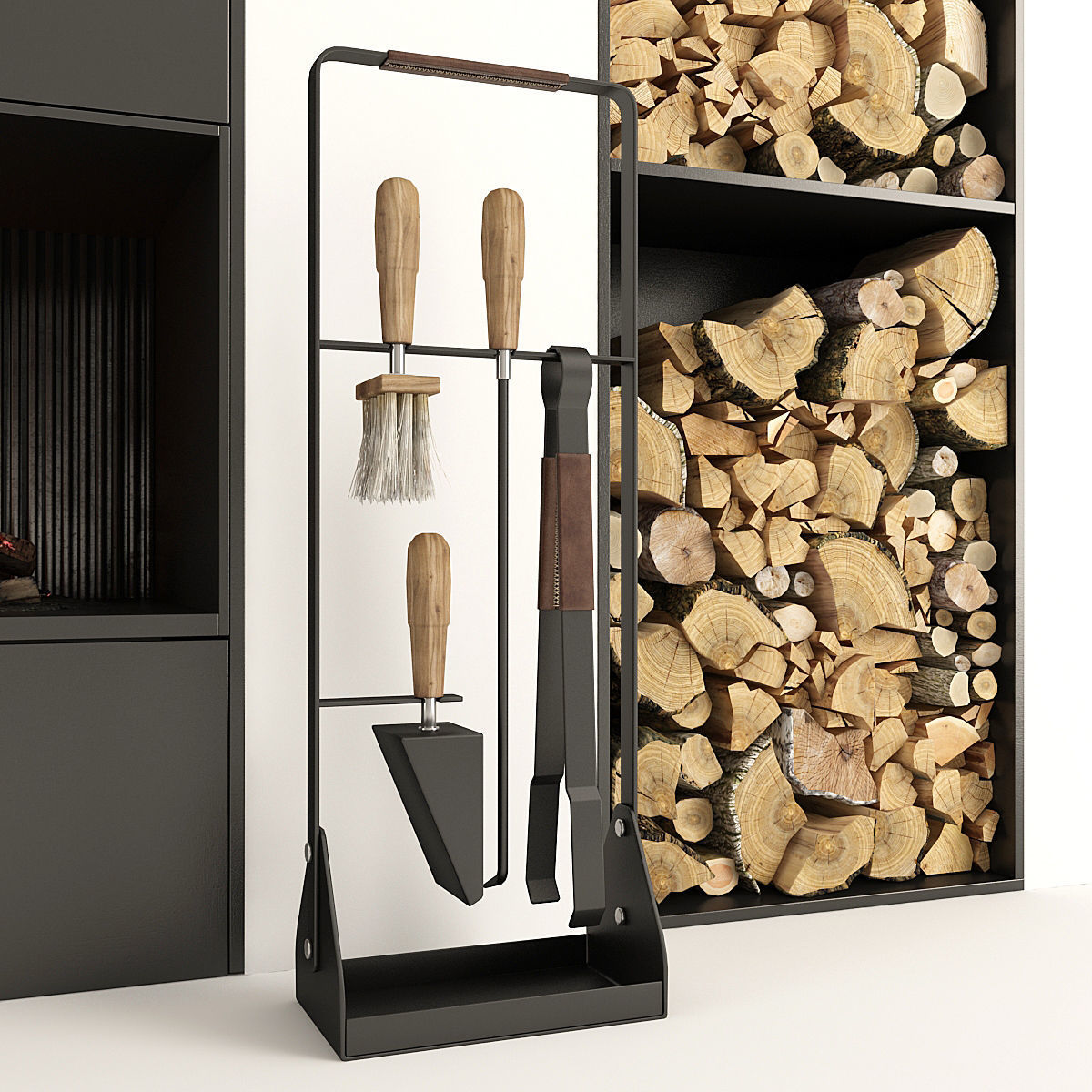  Fireplace Modern 35 3D model_9