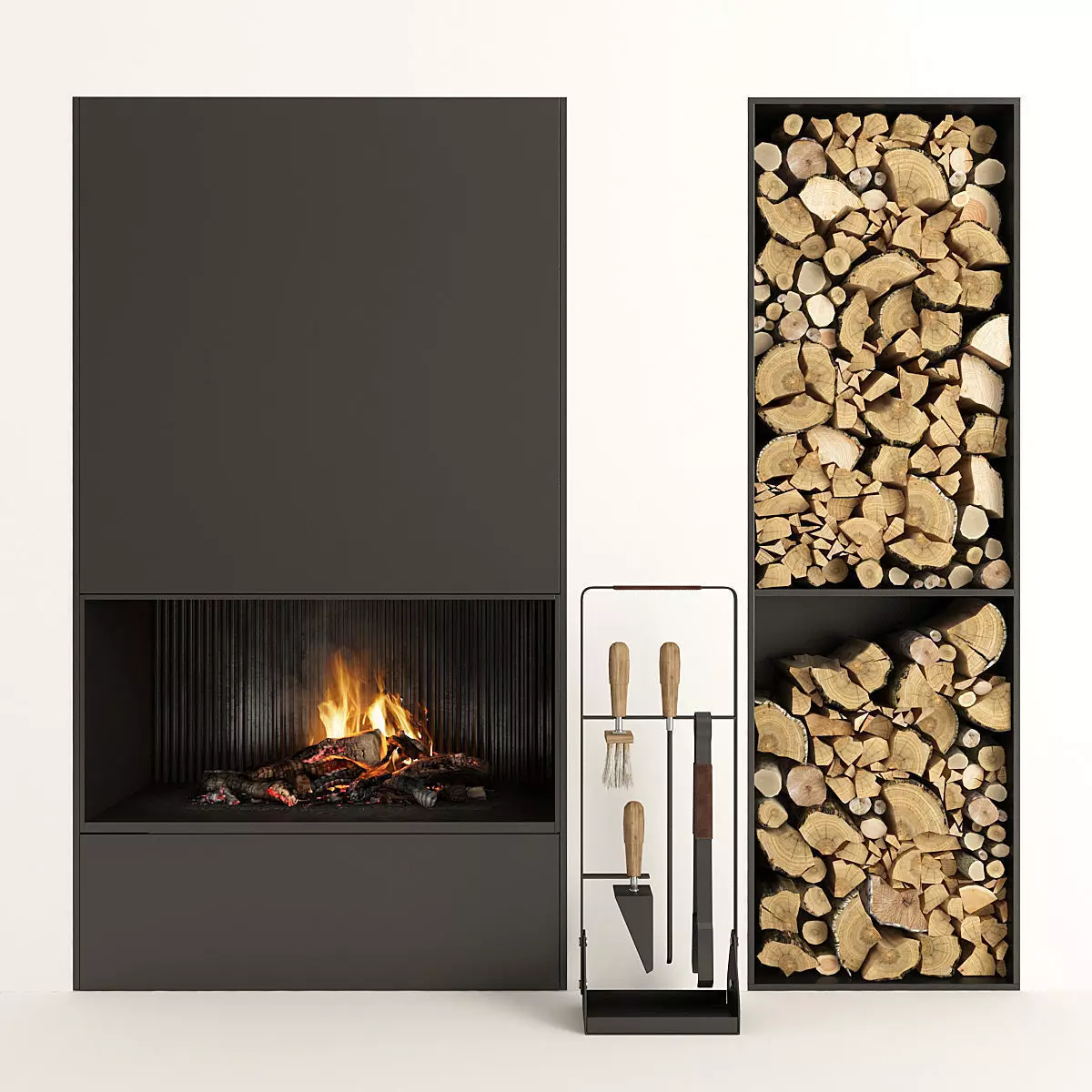  Fireplace Modern 35 3D model_0