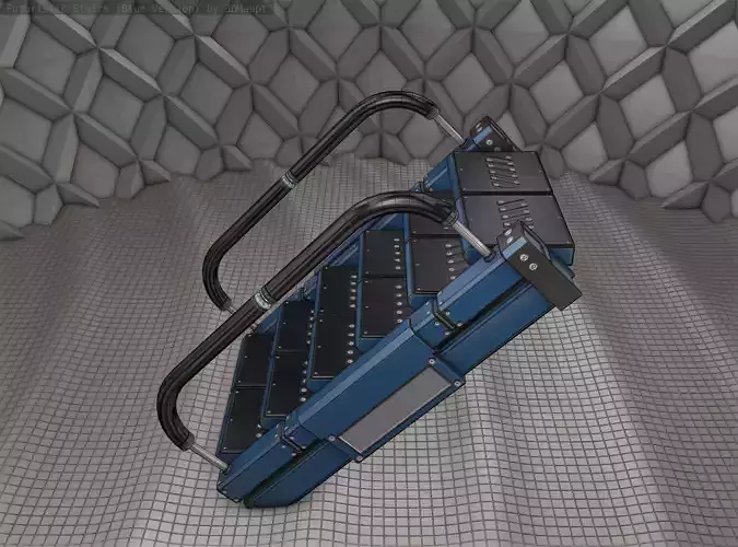 Sci-Fi Stairs - 6 - Blue Version 